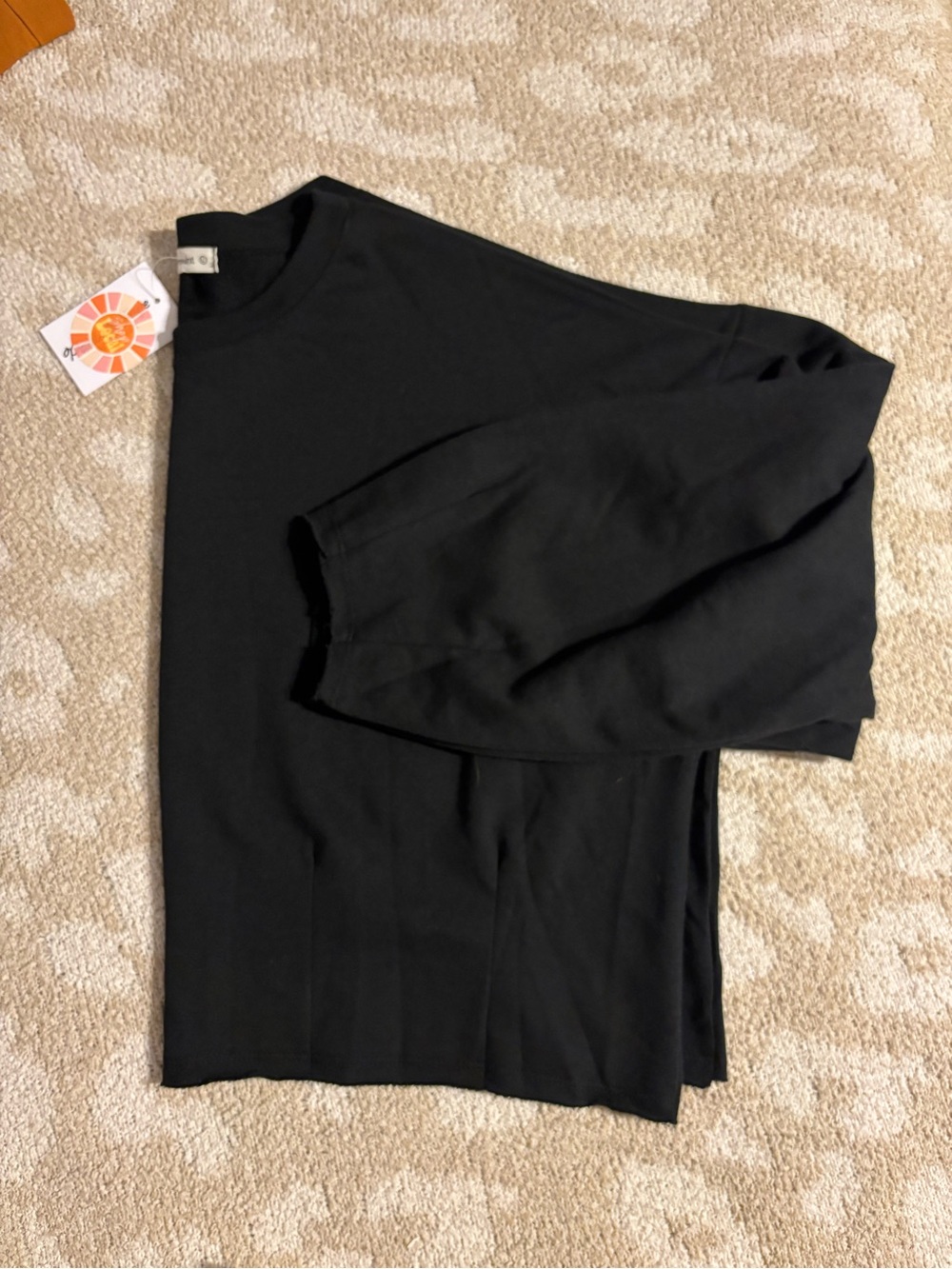 Madewell Relaxed Black Crewneck Pullover Sweatshirt - Picture 8 of 8